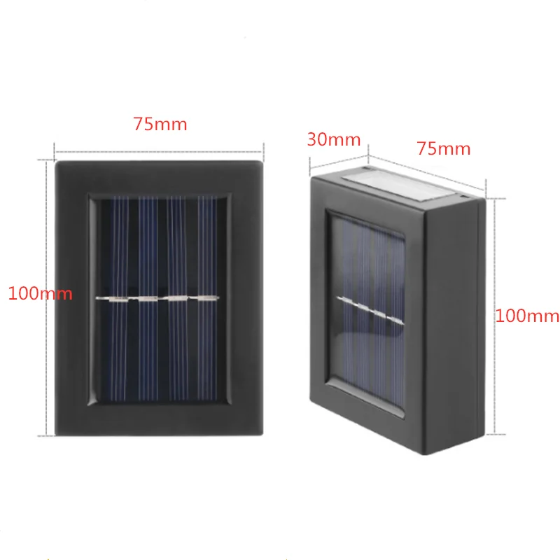 

Outdoor LED Solar Wall Light Porch Garden Waterproof Wall Lamp Solar Lights Up and Down Luminous Courtyard Staircase Decoration