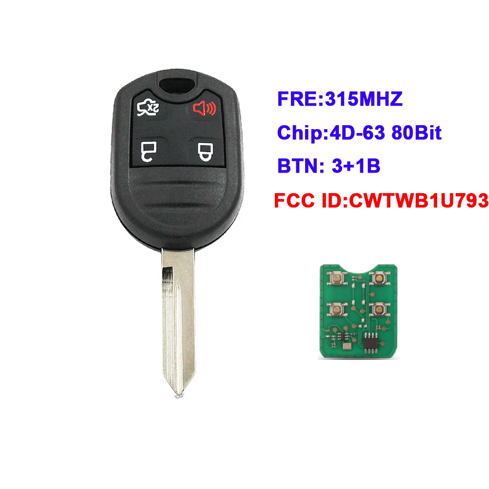 

Replacement Remote Key 4B For Ford Expedition F250-350 Mustang 2011-2013