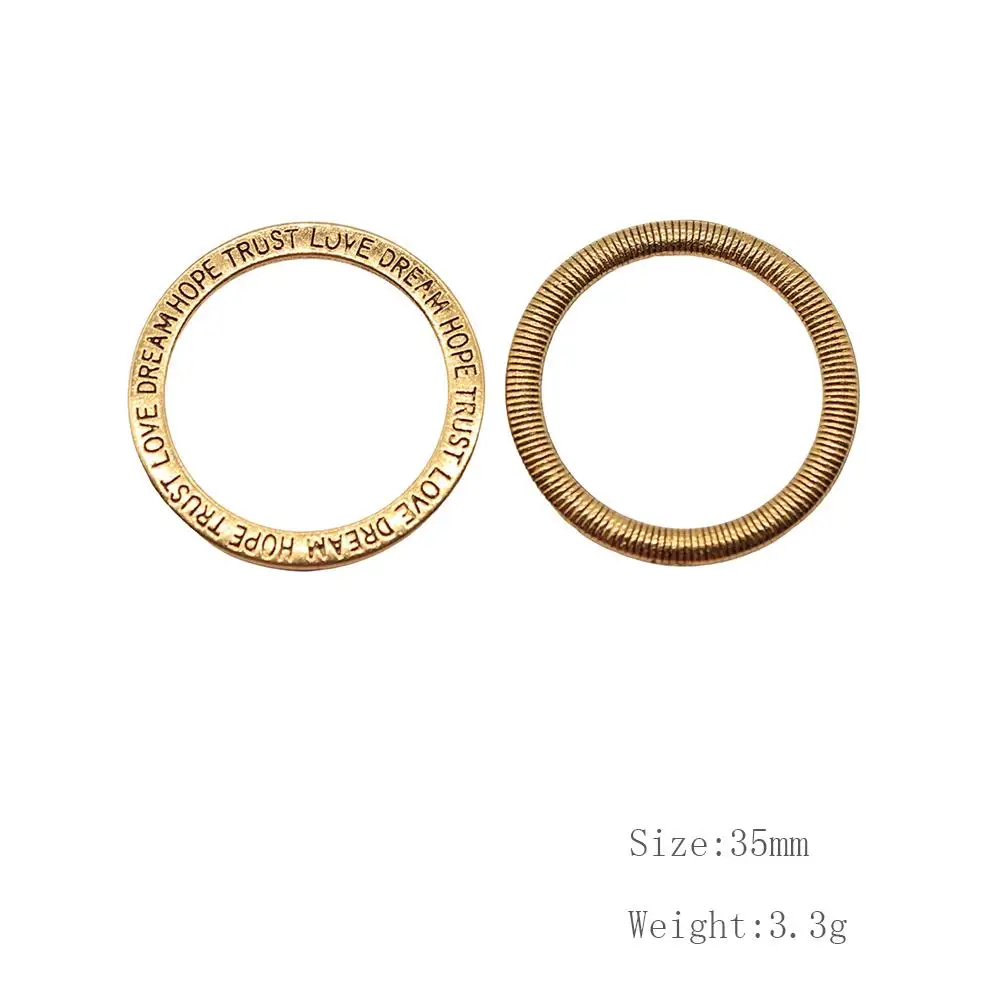 

Malzahar 10 Pieces Dream Trust Faith Love Circle Jewelry Findings Components Diy Jewelry Making Supplies