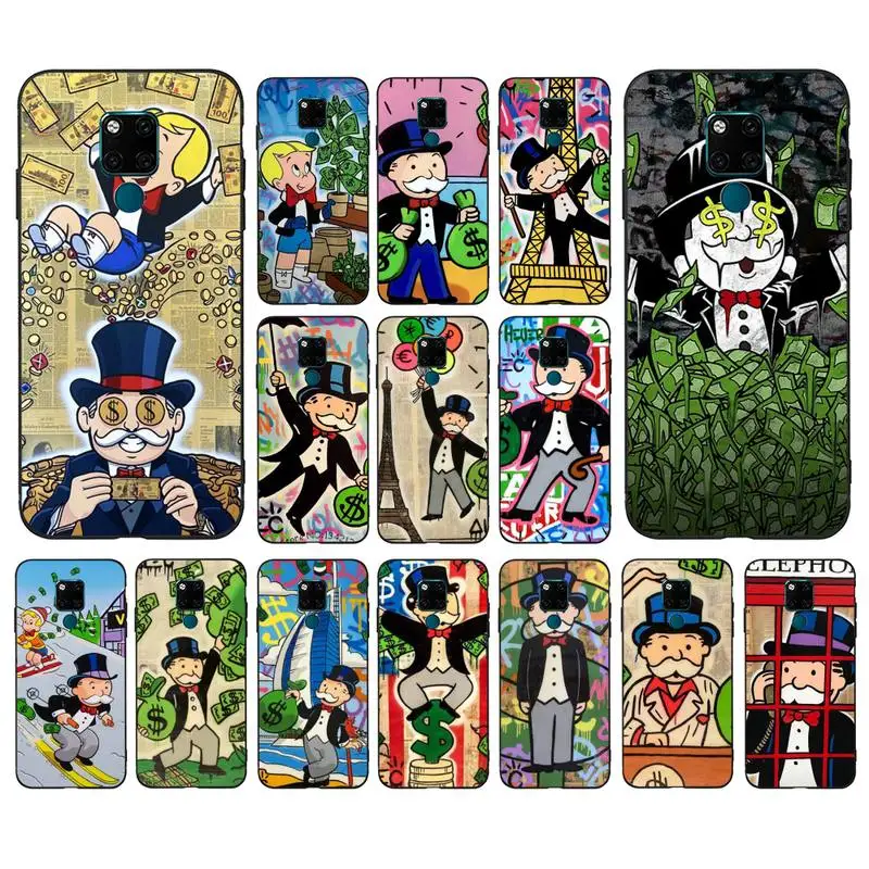 

Yinuoda Cartoon Dollar Monopolys Phone Case for Huawei Mate 20 10 9 40 30 lite pro X Nova 2 3i 7se