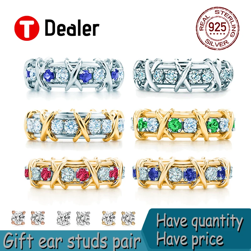 

Новый Классический праздничный подарок X-образной золотистой искусственной кожи из серебра 925 пробы, изысканный маленький простой роскошны...