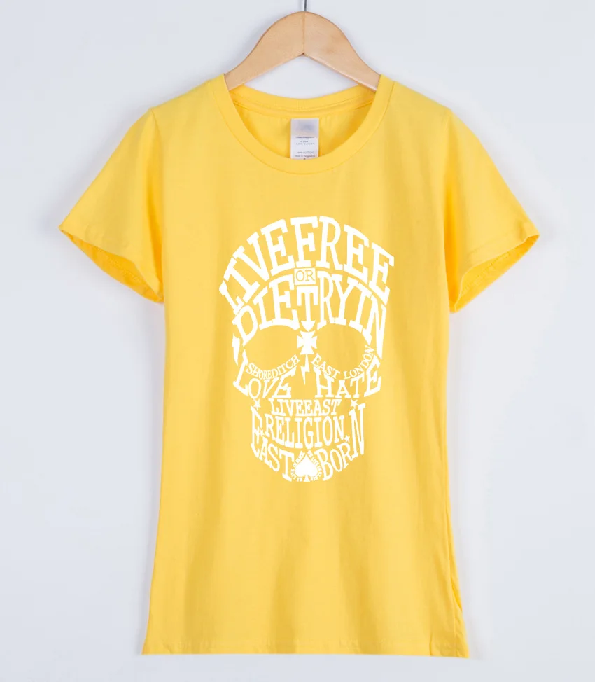 Футболка женская хлопковая в стиле Рок уличная одежда панк свободная рубашка с