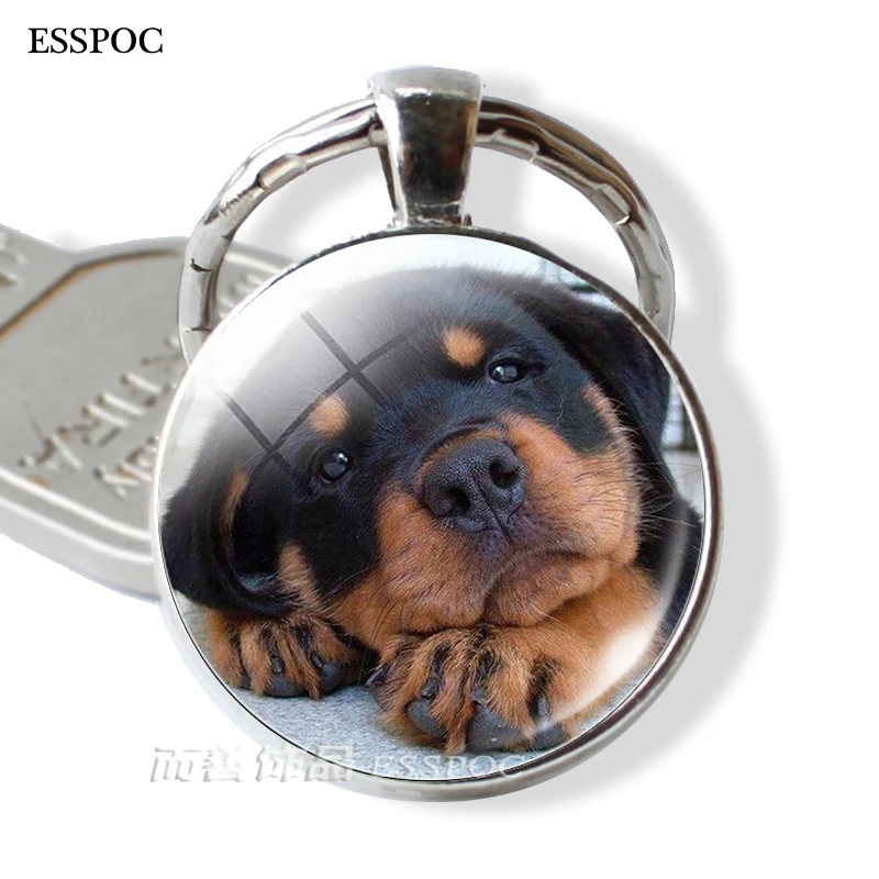 as show Keep Calm and Love Dog стеклянный кабошон для кулона брелок Кольца Брелоки бульдог хаски, Такса подарок для любимой собаки - Цвет: as show