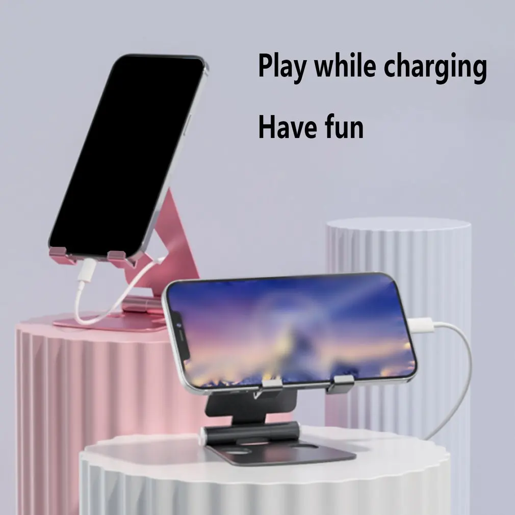 

Adjustable Aluminium Alloy Mobile Phone Holder Desk Stand For IPhone X 11 8 7 6 Xiaomi Redmi Huawei Honor Samsung IPad Tablet