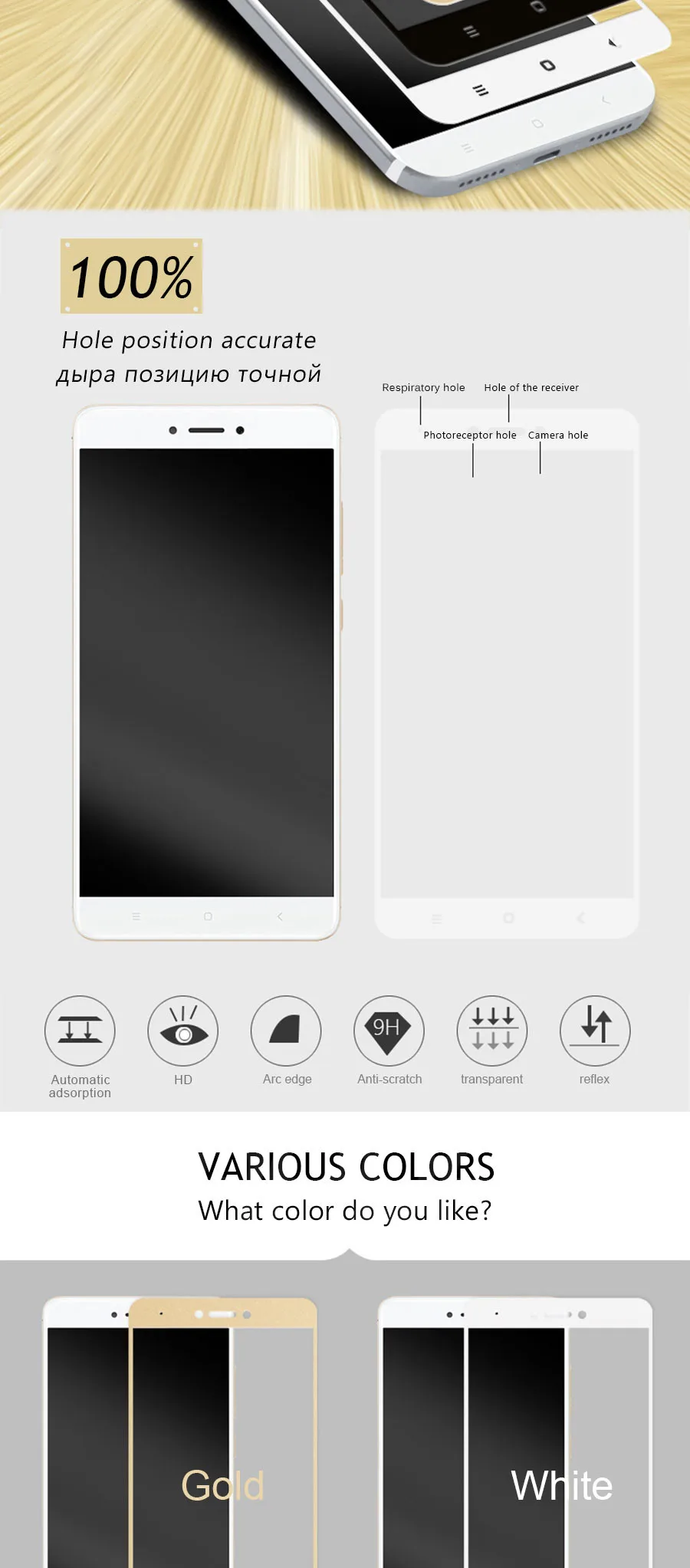 9D закаленное стекло для Xiaomi Redmi Note 5 5A 4 4X Pro Redmi 5 Plus 5A S2 4X Защитная пленка для экрана