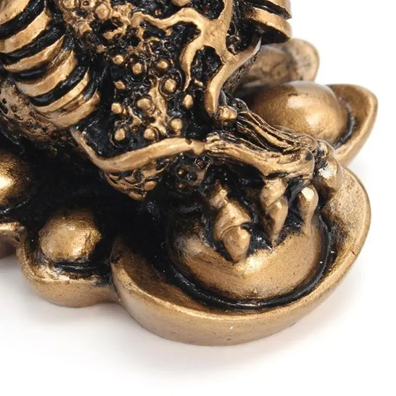 Chinese Feng Shui Money Lucky Fortune Wealth Frog Toad Coin Home Decoration Office Gifts Bronze | Дом и сад