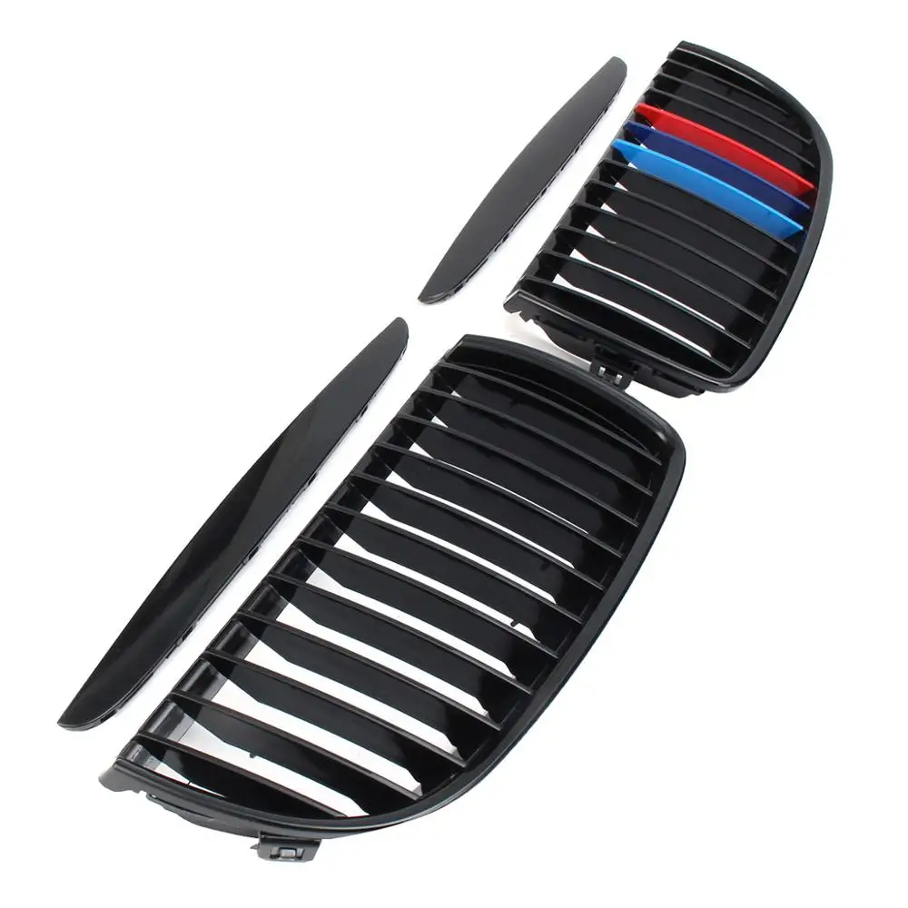 Полные комплекты M Цвета черный глянец передная решетка для BMW E90 E91 2004 2005 2006 2007 2008