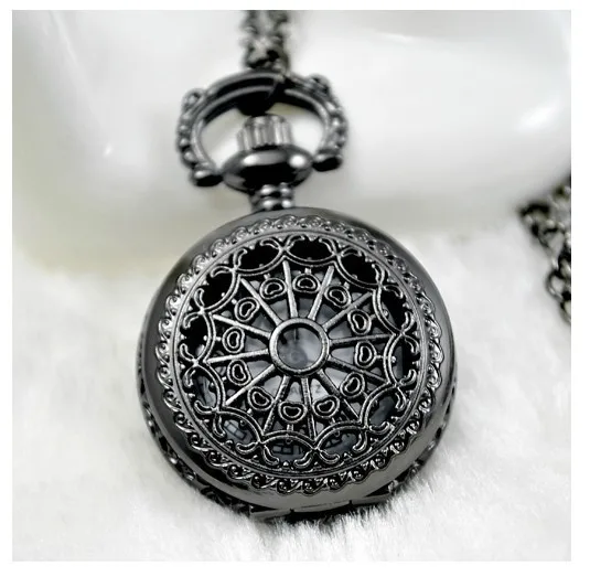 Новые модные карманные часы маленького размера с черной короной для мужчин и