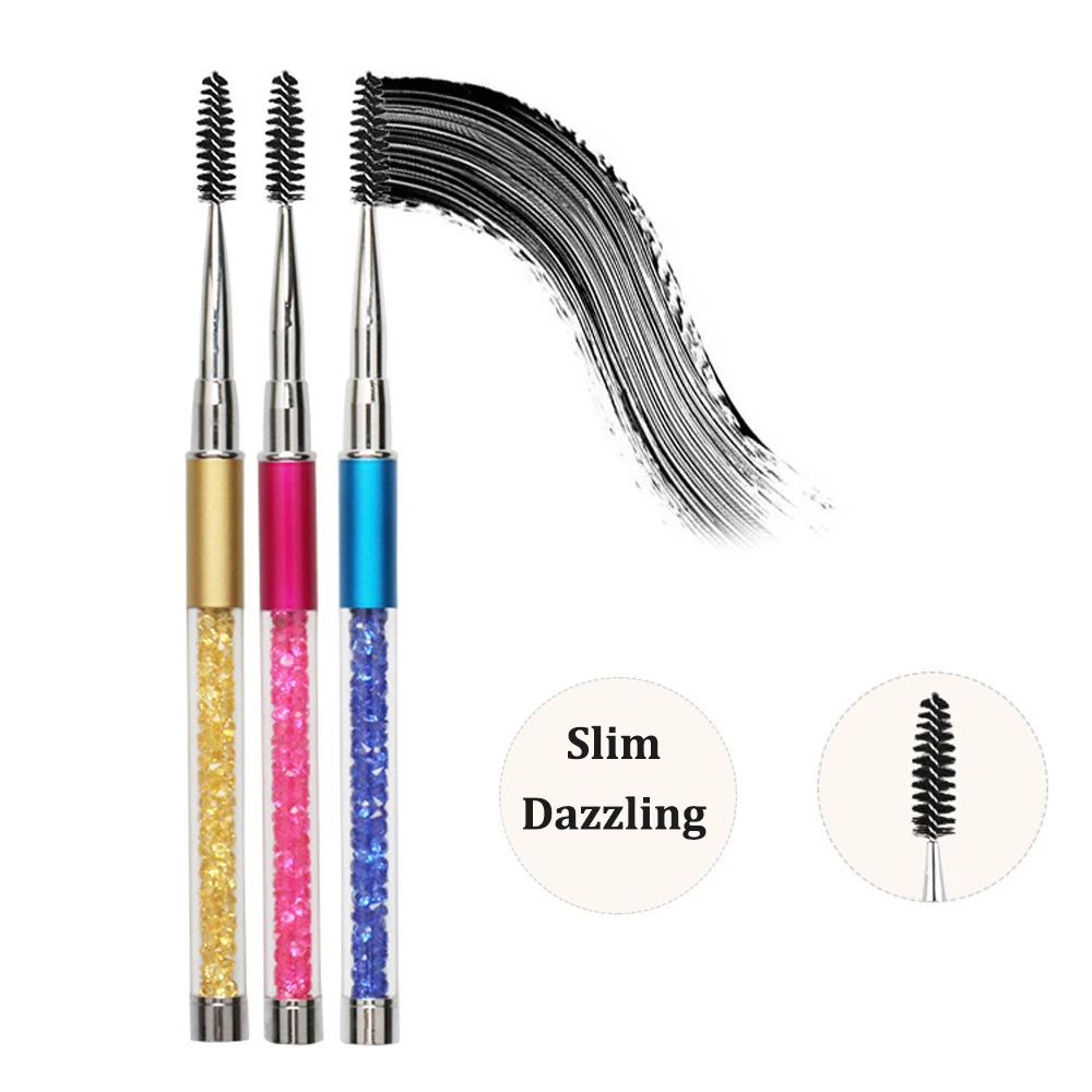 

High-end Reusable Diamond Brush Makeup Tools Upsca Applicator Eyelash Extension Sparkling Brushes Eyebrow Brush