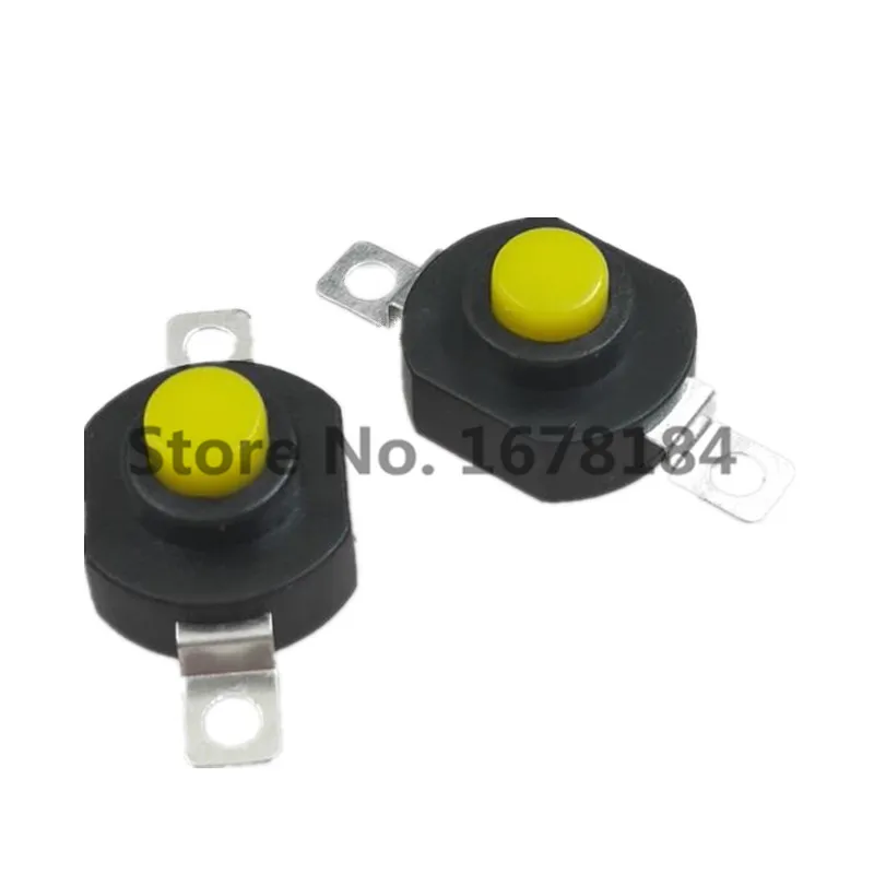 10 шт. 2-контактный горизонтальный кнопочный переключатель фонарика 1412-KD