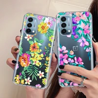 for oneplus nord n10 case ce 5g flower funda silicone soft cases for one plus nord n200 5g 9 phone cover tpu nordn10 n 10 coque
