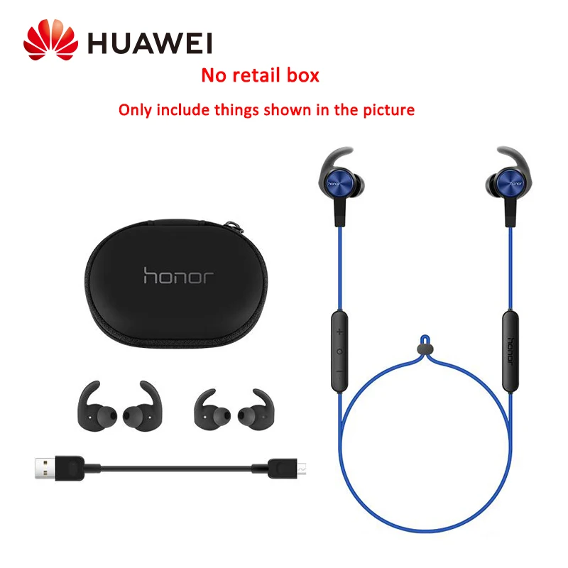 Huawei Honor AM61 xSport беспроводные Bluetooth наушники IPX5 Водонепроницаемый Магнитный дизайн для iOS и Android - Цвет: blue no box