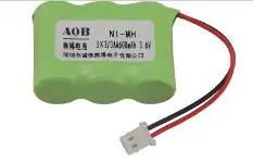 2/3AA 600mAh 3,6 V NiMH аккумуляторная батарея беспроводная батарея для телефона - Цвет: forward connector