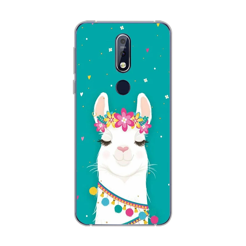Ciciber лама Альпака чехол для Nokia 8 1 7 6 5 3 2 Plus 9 PureView чехлы телефонов X7 X6 X5 X3 TPU|Бамперы| |