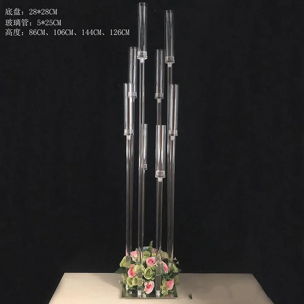 Цветочная ваза 8 подсвечников акриловые подсвечники для высоких канделябров