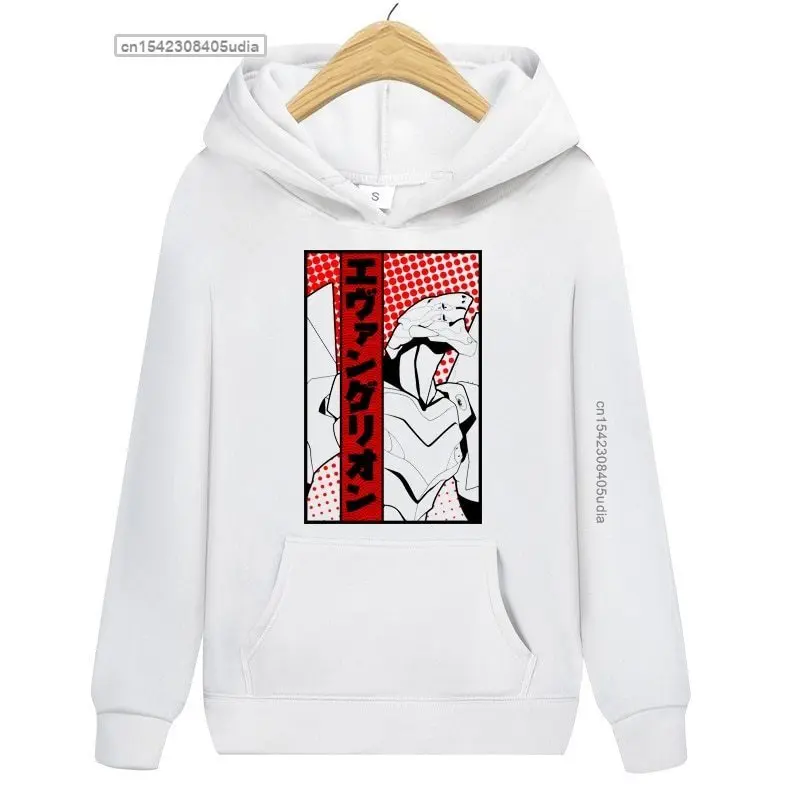 

Funny Japan Anime Evangelion Hoodies Camisas Streetwear Men Manga Unisex Casual Homme Hipster Male Hip Hop Streetwear Hoodie