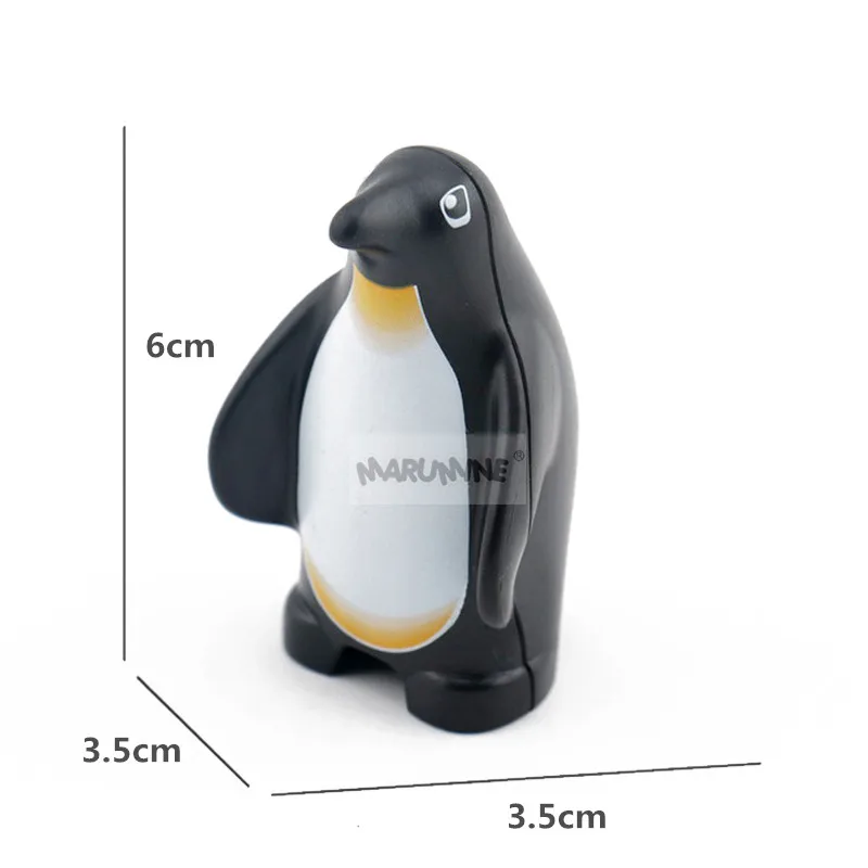 Детский конструктор Marumine 8 шт./Лот морские животные пингвин Акула осьминог