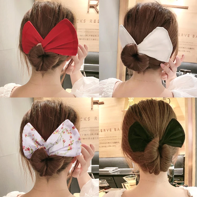 

1PC Knotted Deft Bun Women Hair Styling Headband Hair Twist French Stylish Hair Bun Vintage Party Hair Styling Buns For Women
