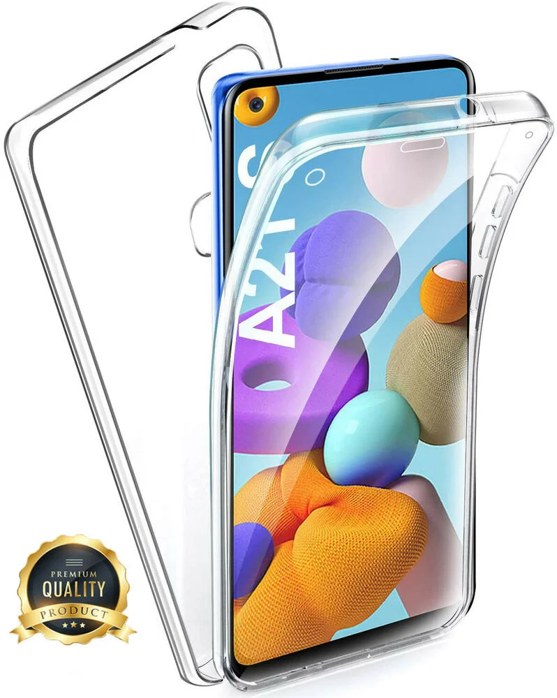 

Coque tel For Galaxy A21S housse tui TPU 360 intgrale transparent samsung
