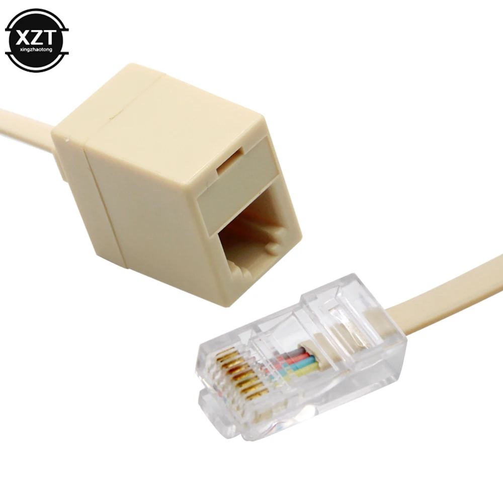 8P4C / RJ45 штекер RJ11 6P4C к гнезду M F адаптер телефонный Ethernet | Компьютеры и офис