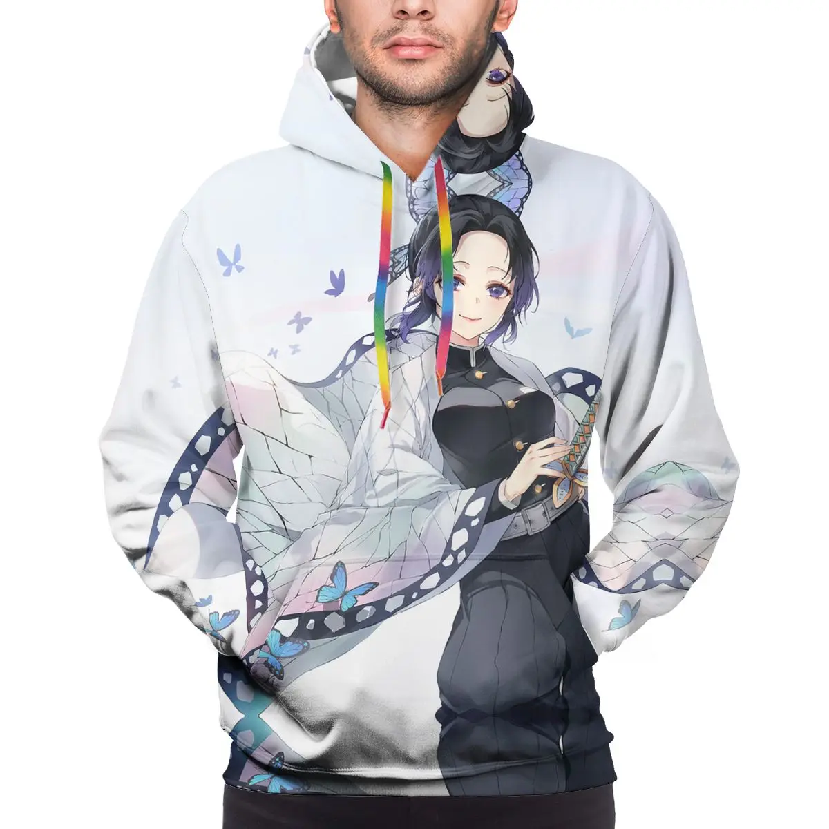 

Men's Custom Pattern clothes Hoodies Demon Slayer Sportswear Cartoon Pocket For men and women Suitable Unisex Hoodie