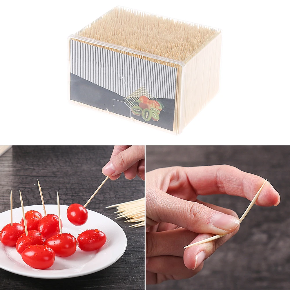 3500 шт./кор. одноразовые натуральные деревянная бамбуковая зубочистка для дома