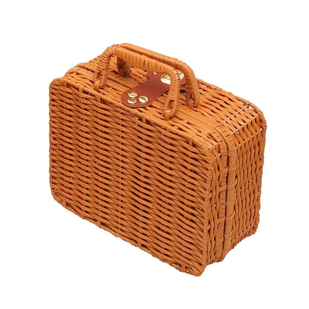 

Handmade Lightweight Picnic Camping Woven Luggage Basket for Office