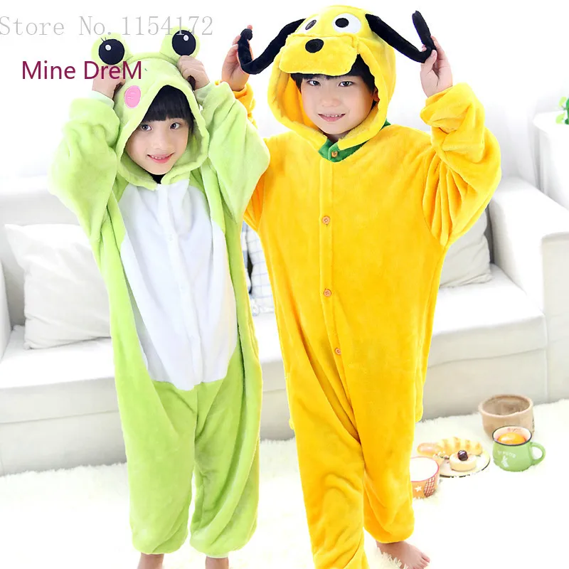 Детские комбинезоны собаки с мультяшными животными пижамы для мальчиков и