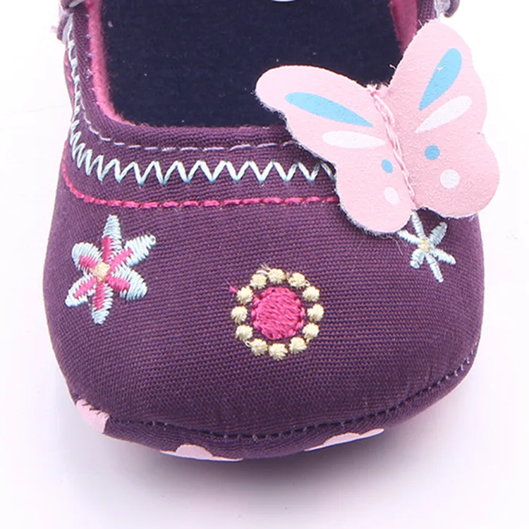 

Baby Toddler shoes for Girls Bowknot Embroidered Princess First Walkers Newborn Fashion Prewalker