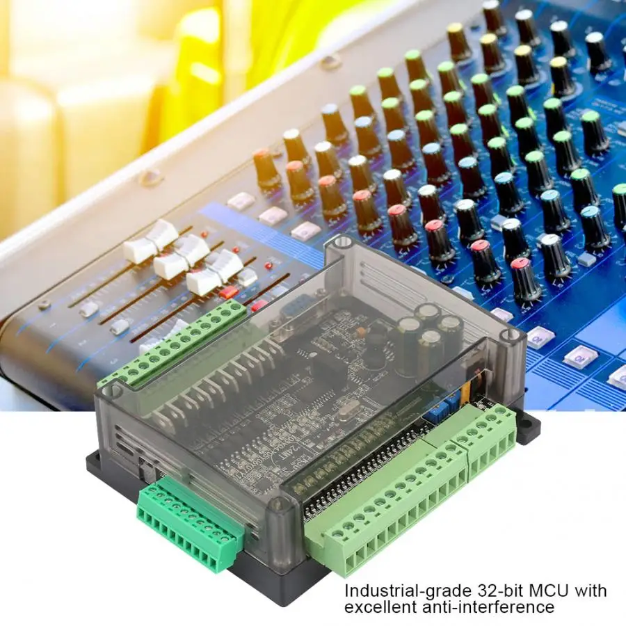 Плата PLC 24V 24MT контроллер 6 аналоговый вход 32 бит MCU 14 10 транзисторная Выходная