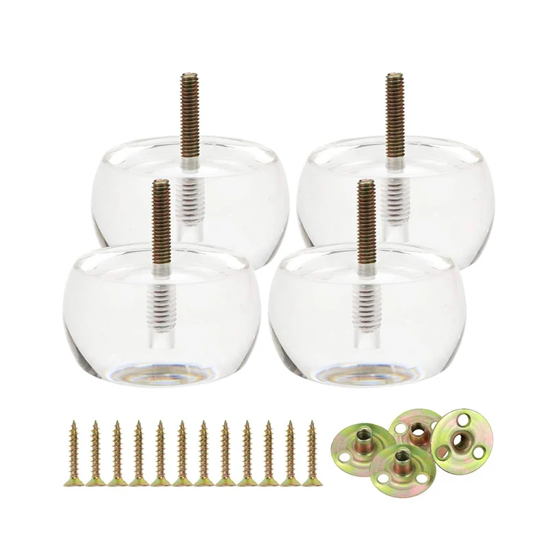 Ножки для мебели сменные прозрачные акриловые диванные ножки табурета кабинета