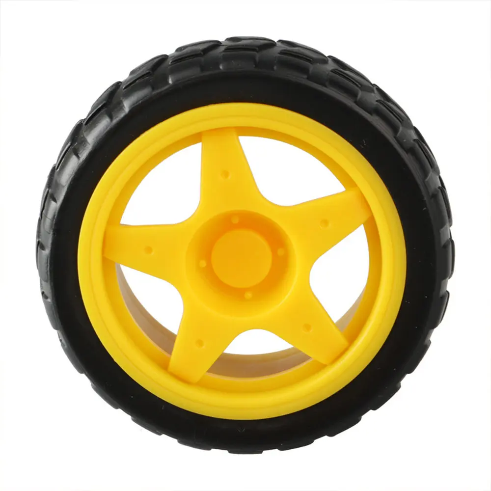 

Yellow Mini Wheel DIY Smart Robot Car Chassis Parts For Arduino