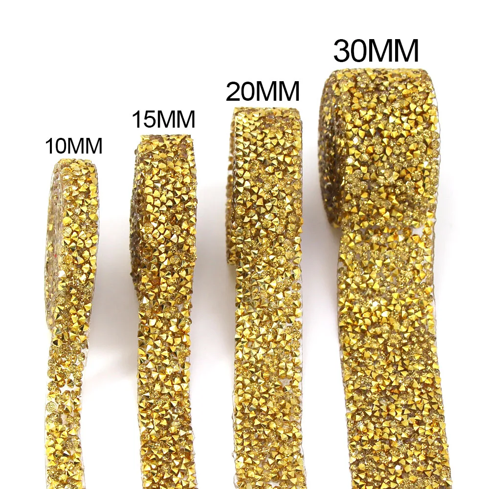 1 ярд золотые стразы звеньевая цепочка разразразы отделка для одежды железная