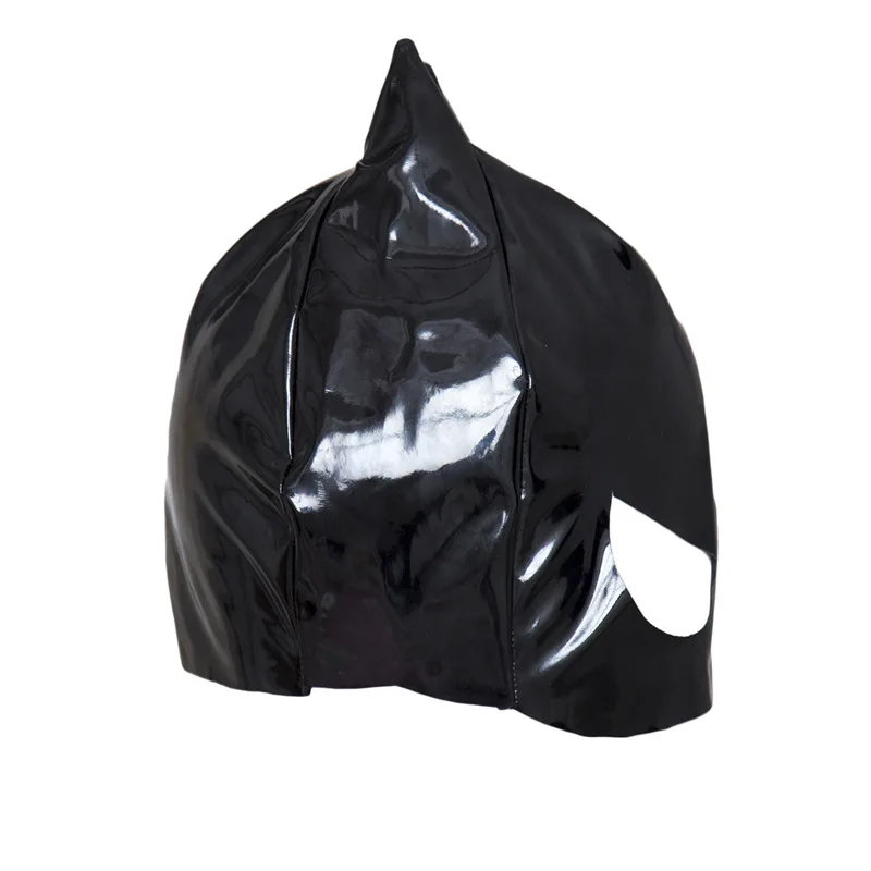 Сексуальная маска экзотические аксессуары черный Фетиш раб латекс лакированная