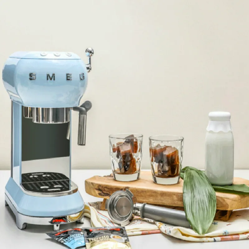 

Оригинальная полуавтоматическая Паровая кофемашина SMEG ECF01, бытовая и промышленная машина для приготовления кофе, эспрессо