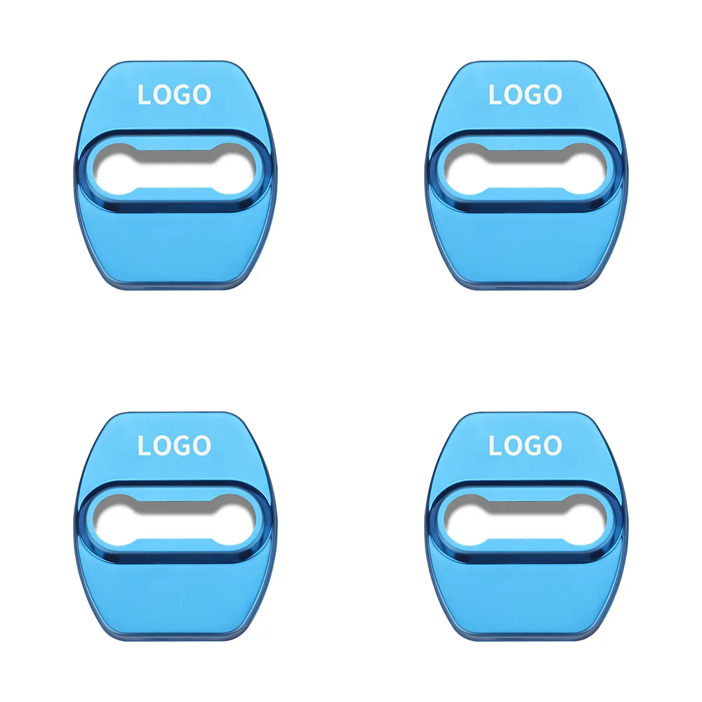4 шт. защитный чехол на дверной замок автомобиля эмблема логотип крышки металла