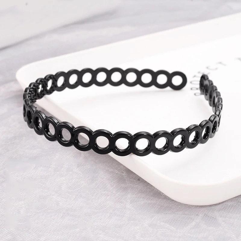 1Pc Unisex Plastic Black Wavy Hair Hoop Headdress for Women Men Sport Headband With Teeth Female Accessories Hairband |