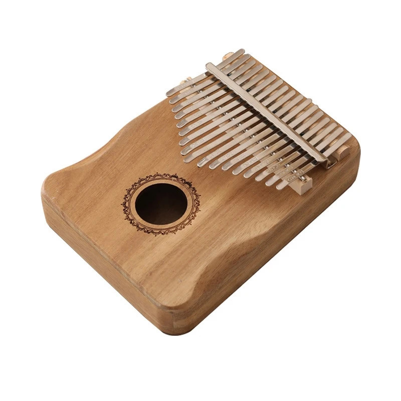 

Upgrade Wooden Mahogany Mbira Body Musical Instruments Finger Piano Africa Sanza Kalimba Solid Wood Single 17 Key for Outdoor