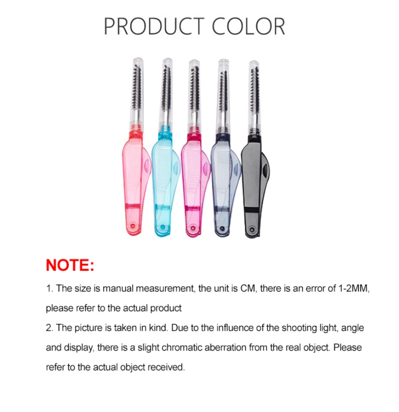 1 шт. двухсторонняя Кисть для макияжа ресниц Мини Складные кисти туши инструмент