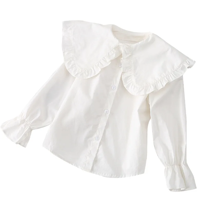 

2021 Ins New Fashion Girls Shirts Spring Autumn Long Sleeve Girls Shirts Fashion Cotton Girls Shirts
