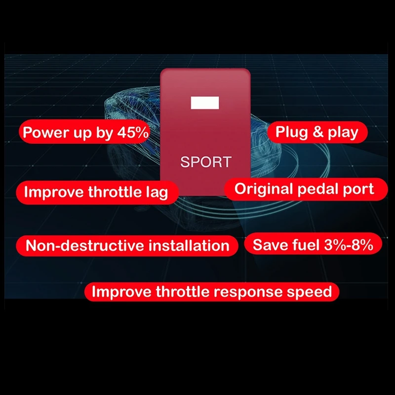 

Sport Module Car Strong Booster Drive Electronic Throttle Controller for Toyota Prado 2010-2020 Cruiser 2008-2020