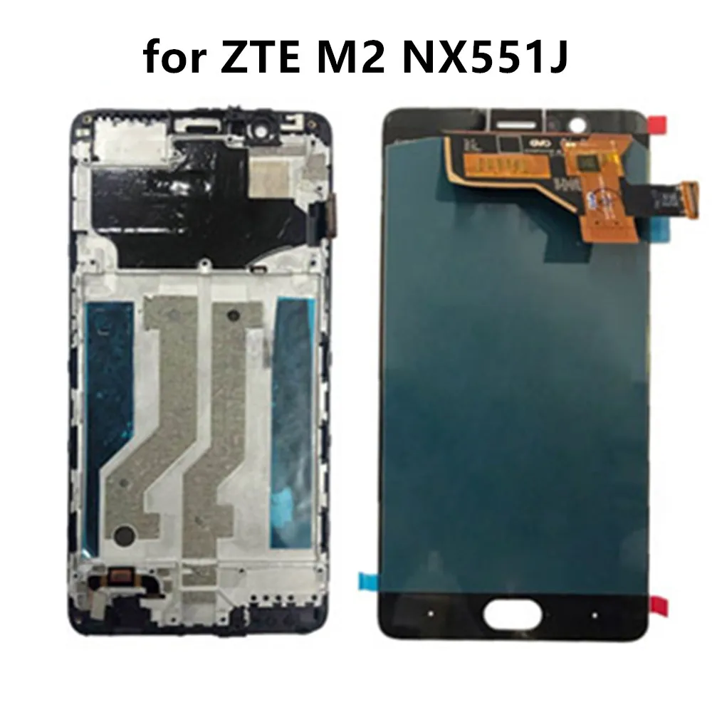 ЖК дисплей AMOLED 5 дюйма для ZTE Nubia M2 NX551J с сенсорным экраном и дигитайзером сменная
