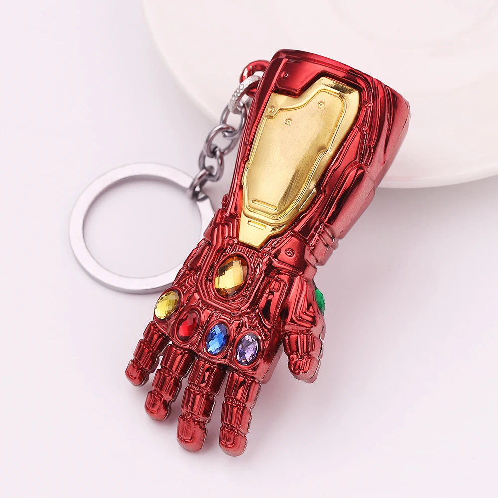 Marvel Мстители 4 бесконечные войны брелок перчатка Таноса Модель брелок для мужчин и женщин подарок брелок Llaveros аксессуары ювелирные изделия