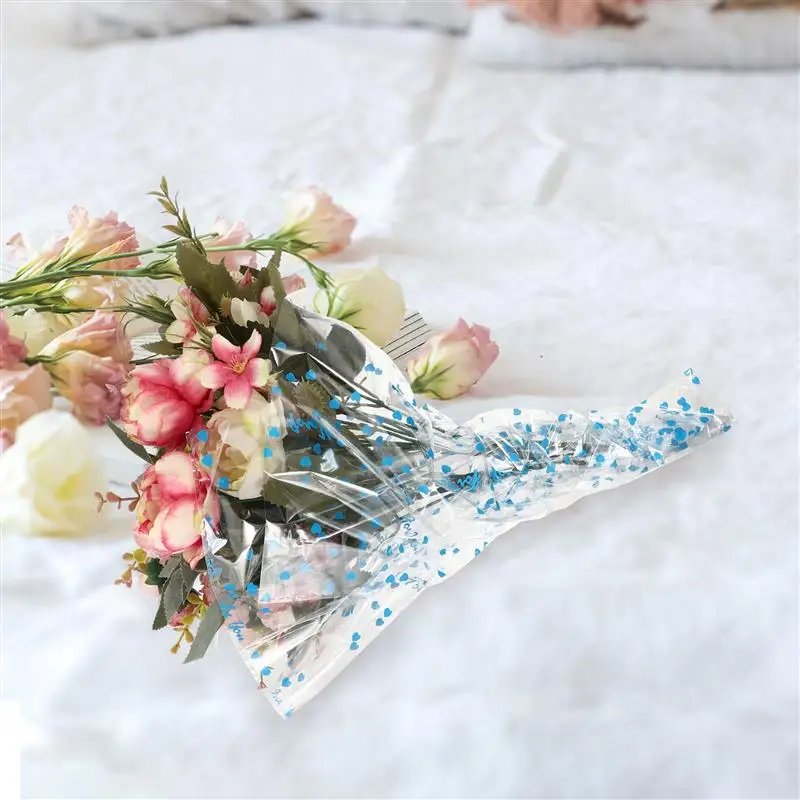 

100pcs Packing Paper Waterproof Plastic Paper Transparent Wrapping Paper