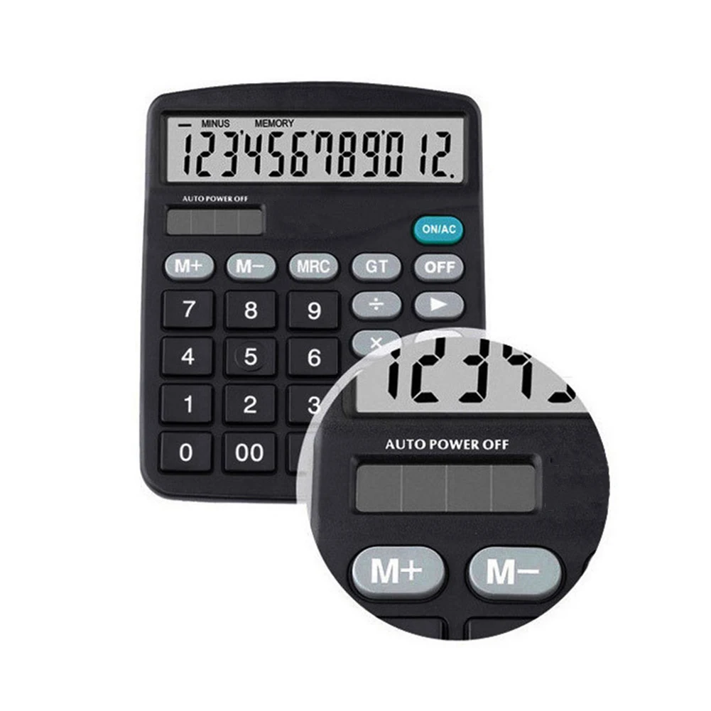 Калькулятор для офиса и финансов 12-значный калькулятор на солнечных батареях с