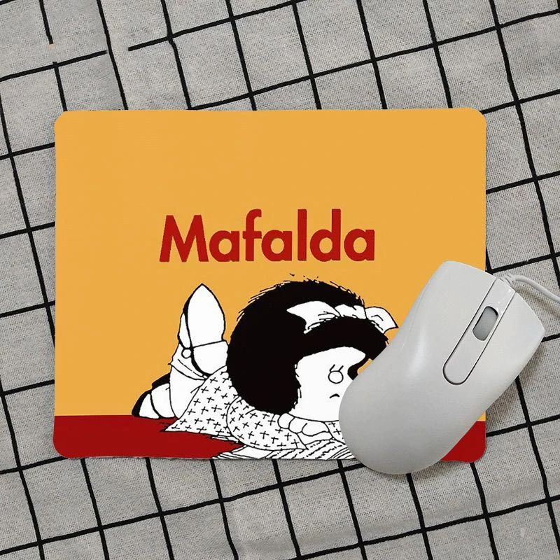 Высококачественный мультяшный коврик для мыши Mafalda игровые коврики Лидер продаж