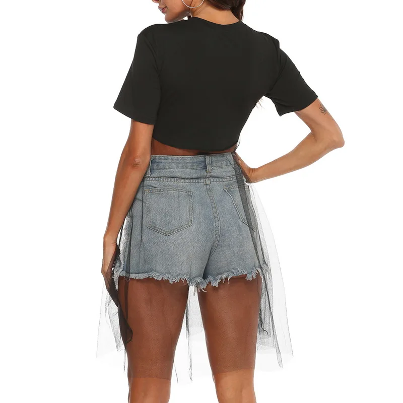 Женская Туника 2020 блестящая накидка сексуальный сетчатый прозрачный топ с