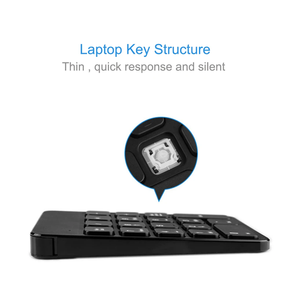 Беспроводная USB цифровая клавиатура AVATTO перезаряжаемая 2 4 ГГц 18 клавиш для