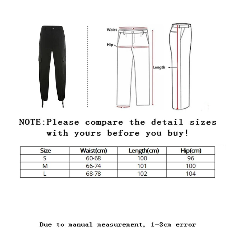 

Vangull Button Pockets Patchwork Cargo Pants Women Streetwear High Waist Trousers Women 2019 Fashion Pencil Pants Joggers Women