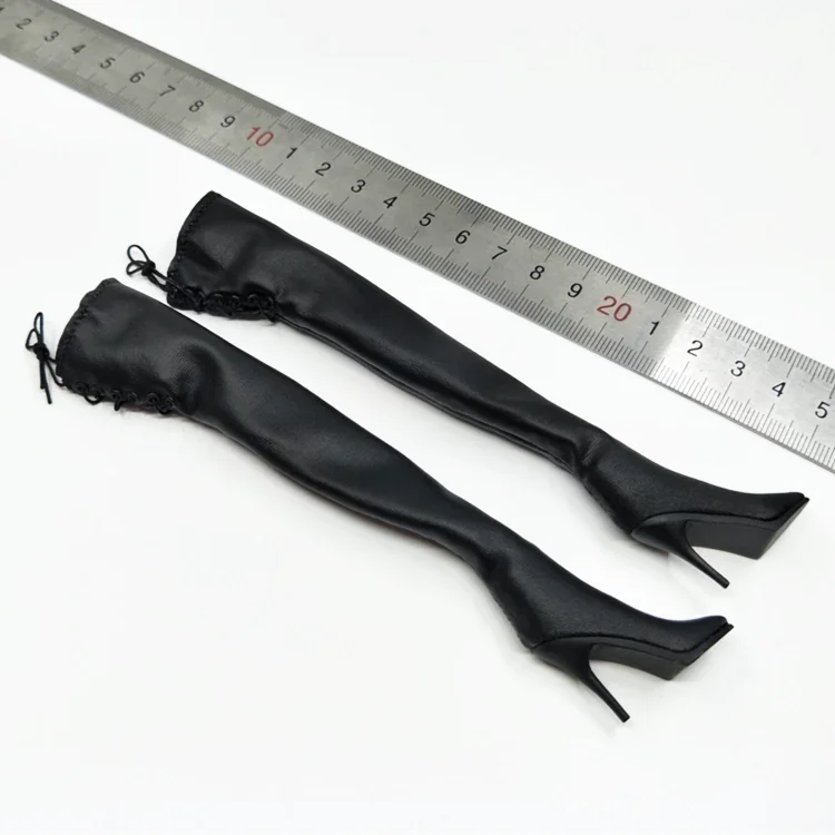 

1/6scale female figure woman Neil Mechanical Age 2b Sister Boots blck Shoes Accessoriesin fit 12'' action figure body in stock